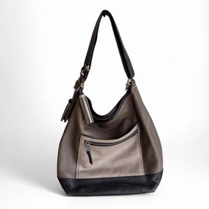 Vintage Coach Legacy Leather Colorblock Duffle Bag
